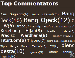 Cara Membuat Widget Top Komentator di Blogspot