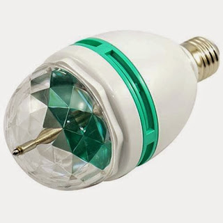 LED Rotating Multi-Colored Lamp Bulb