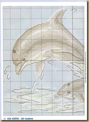 gheisha dolphin cat cross stitch