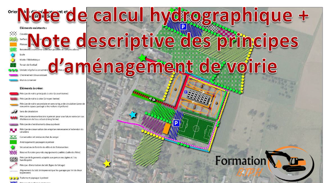 Note de calcul hydrographique + Note descriptive des principes d’aménagement de voirie