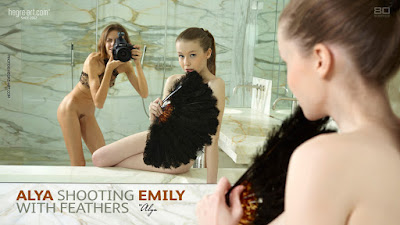 Alya Shooting Emily With Feathers Hegre-Art 10000px