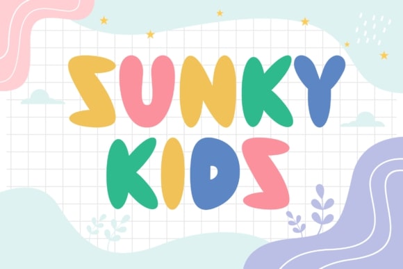 Download Free Font Display Sunky Kids