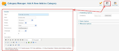 Cara Menambahkan Kategori pada Joomla