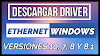 Descargar-Instalar Driver WIFI/ETHERNET, Controladores de red LAN e Inalámbrica WINDOWS 7 32/64 bits