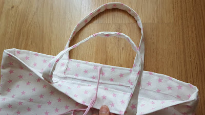 Unlined tote bags with pretty seams