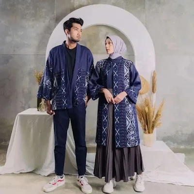 baju pasangan sarimbit kimono pasangan untuk Lebaran 2023