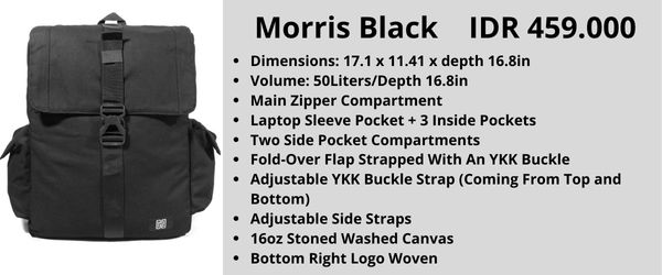 Morris Black Backpack Harloth