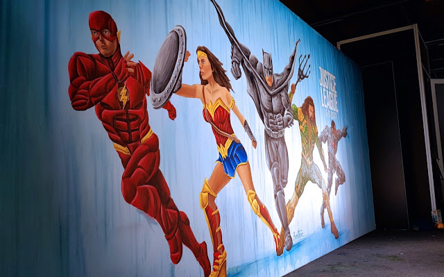  Ben Heine Art for Justice League Movie Release -- Warner Bros Belgium - Live Performance - Facts Comic Con - Kinepolis Exhibition 2017