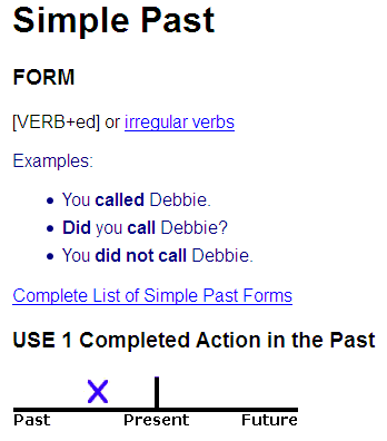 http://www.englishpage.com/verbpage/simplepast.html