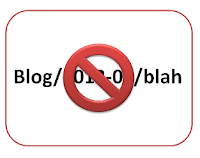 no symbol over digits section of blog-post website address