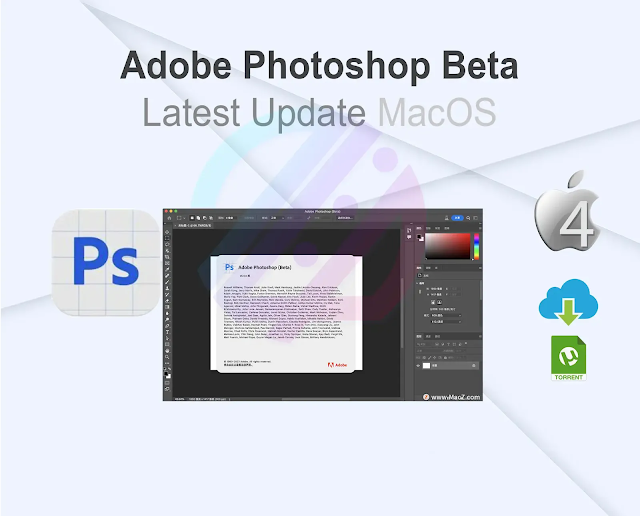 Adobe Photoshop 2023 v25 Beta Latest Update 4MacOS