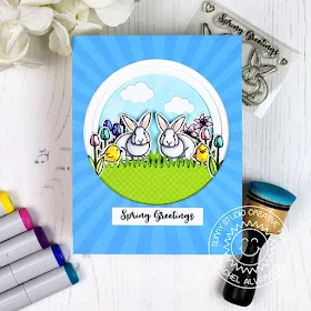 Sunny Studio Stamps: Spring Greetings Easter Wishes Spring Themed Spring Greetings Card by Rachel Alvarado