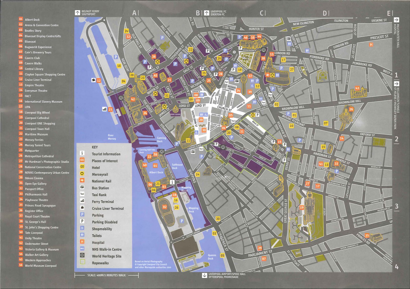 Perdida pela Europa: Mapa turístico de Liverpool