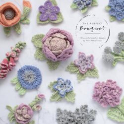 Flores a crochet patrón gratis