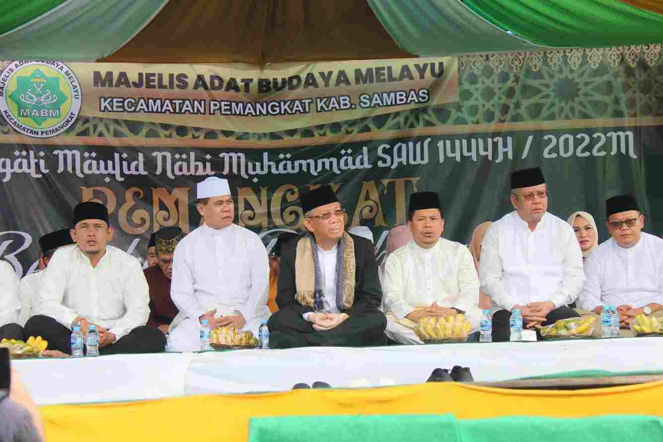 Gubernur Kalbar Hadiri Maulid Nabi SAW Di Kecamatan Pemangkat Sambas Kalimantan Barat