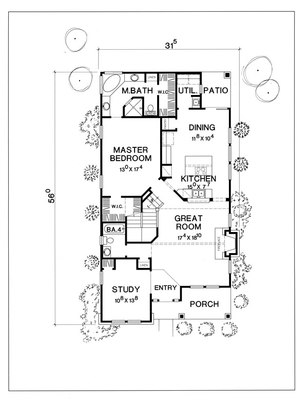 House Plan With Garage