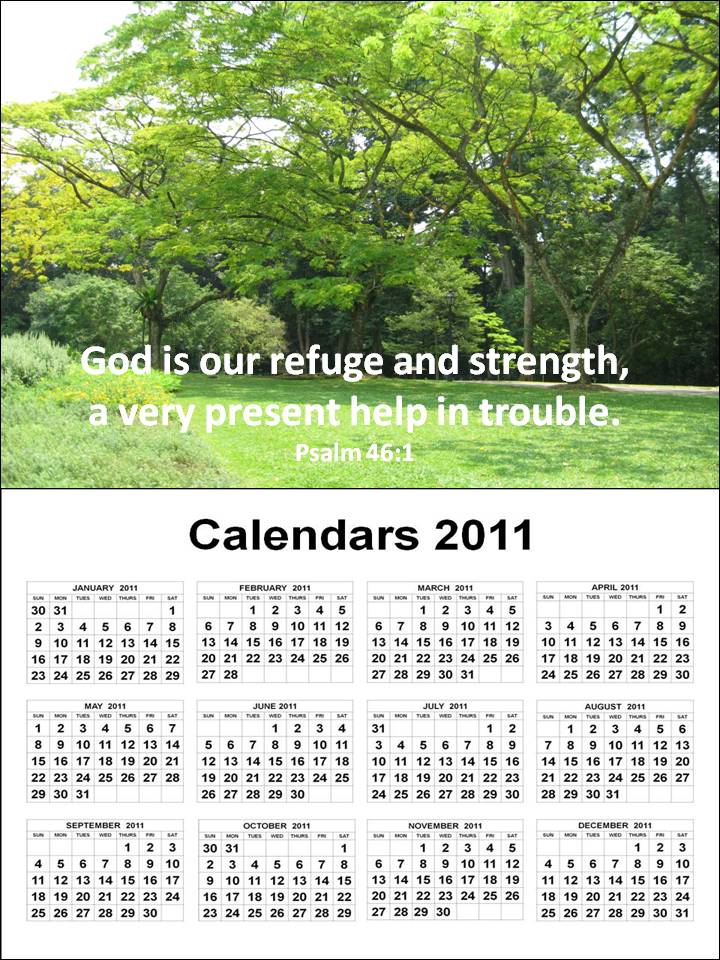 calendar template 2011. Free Christian 2011 Calendar