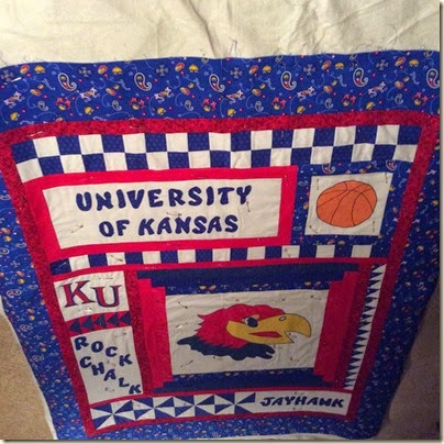 Bettys Jayhawk quilt #1