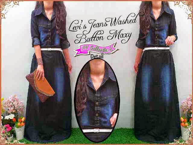 Bahan Jeans Washed +White Belt Fit,To XL,Pjg140cm