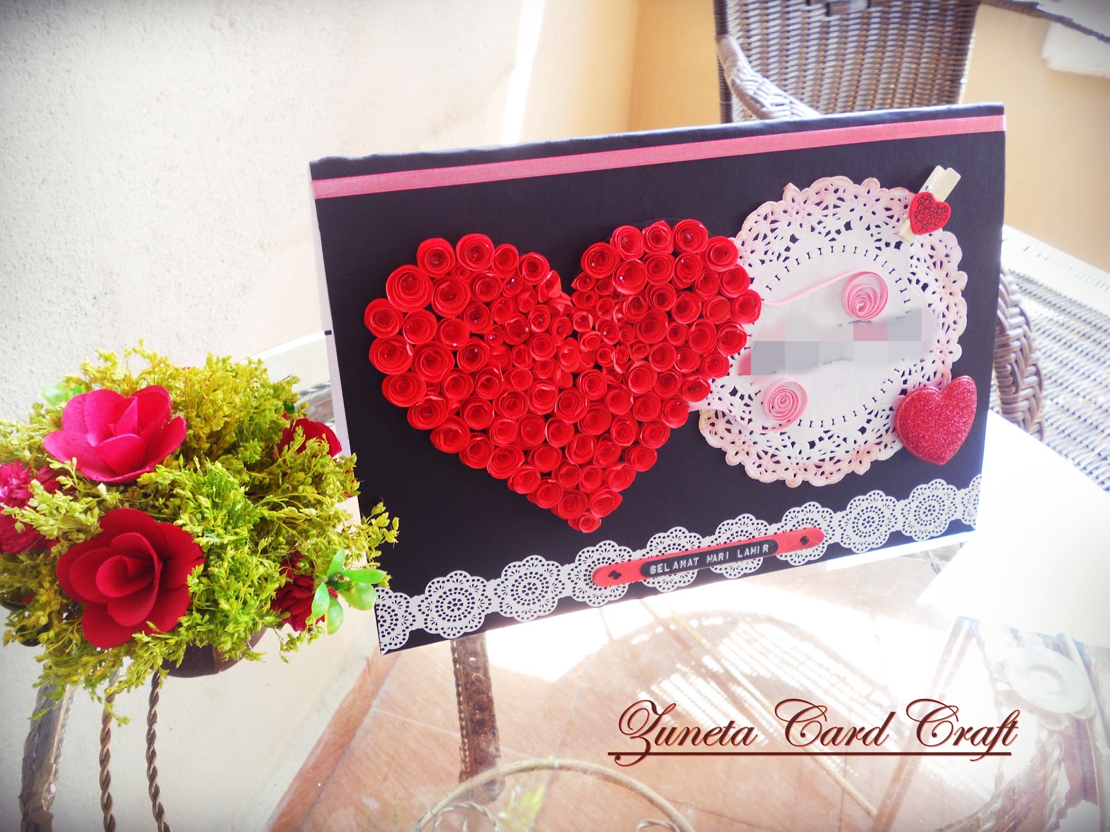 KAD 059 - Selamat Hari Lahir {Roses} | Zuneta Card Craft