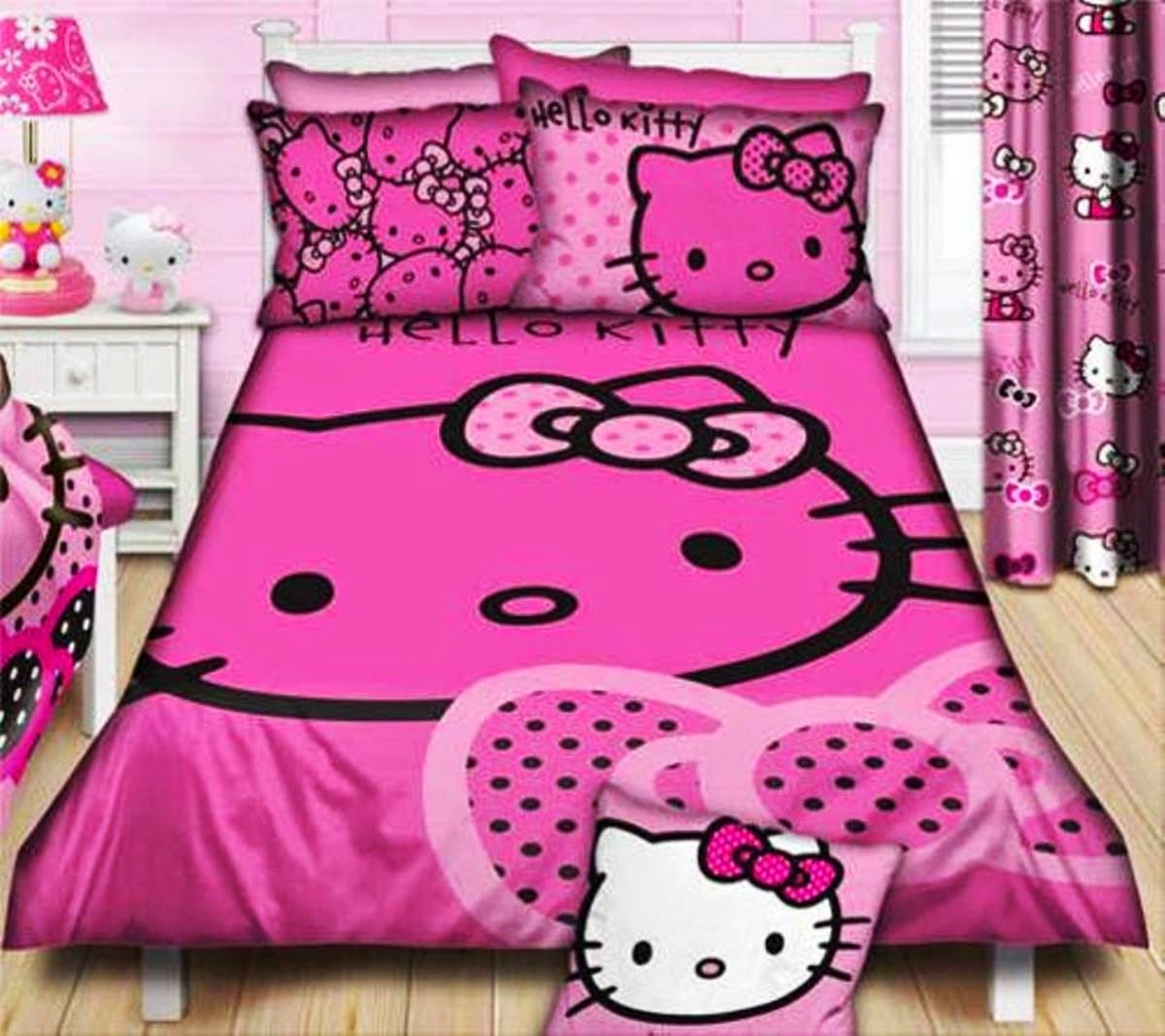 35 Desain Kamar Tidur Hello Kitty Untuk Anak Perempuan Terbaru