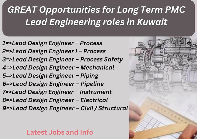 GREAT Opportunities for Long Term PMC Lead Engineering roles in Kuwait