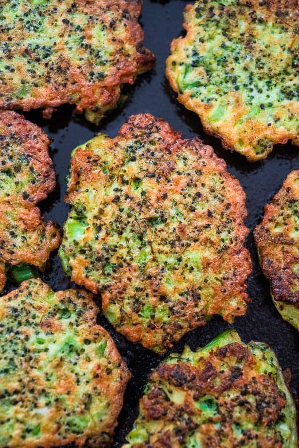 These light, golden-brown Broccoli Fritters make a delicious vegetarian dinner or lunch — and kids love them, too! Ready in less than 30 minutes. These light, golden-brown Broccoli Fritters make a delicious vegetarian dinner or lunch — and kids love them, too! Ready in less than 30 minutes.
