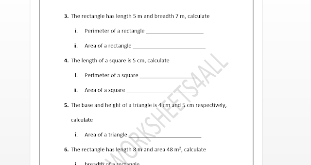 Perimeter and Area