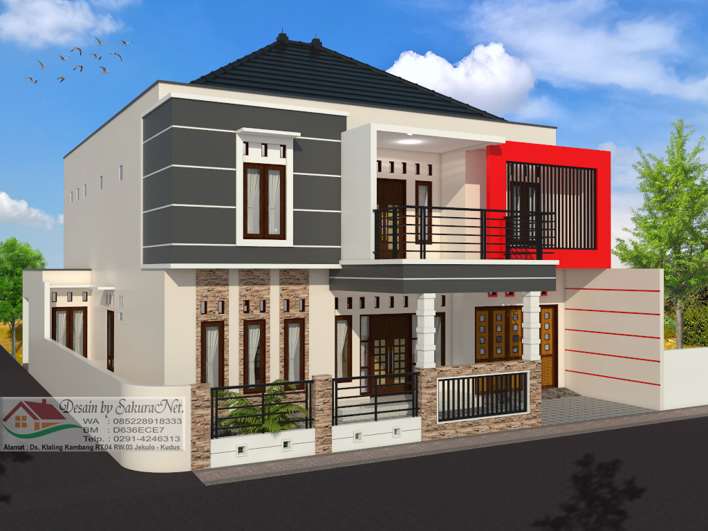 Desain 3D Rumah By SakuraNet Desain Rumah Minimalis 13x17