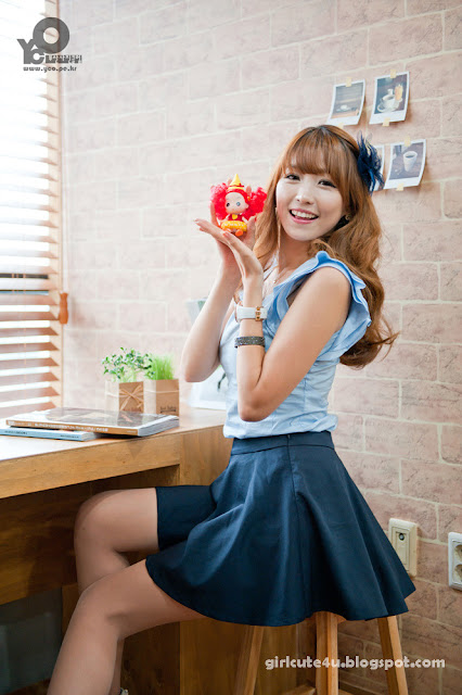 5 Lee Eun Hye in Blue-very cute asian girl-girlcute4u.blogspot.com