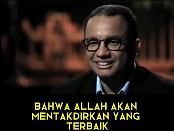 Anies Baswedan: "Saya Percaya Bahwa Allah Akan Mentakdirkan Yang Terbaik..."