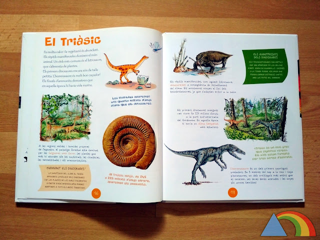 Interior del libro Los dinosaurios de editorial SM