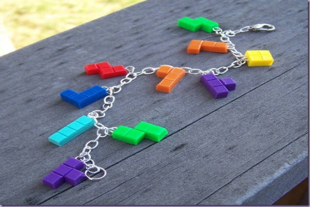 Pingentes-Tetris-Pulseira