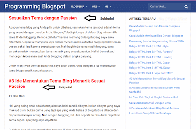 Fungsi Subjudul Artikel yang Disukai Pembaca