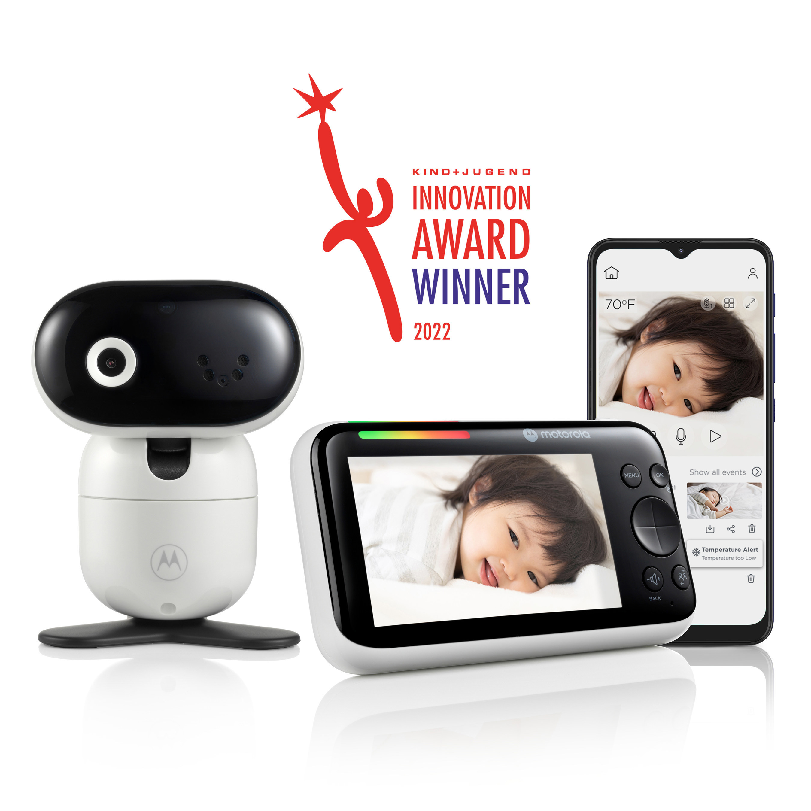 LATEST MOTOROLA NURSERY SMART VIDEO BABY MONITOR AWARDED 2022 K+J Innovation Award