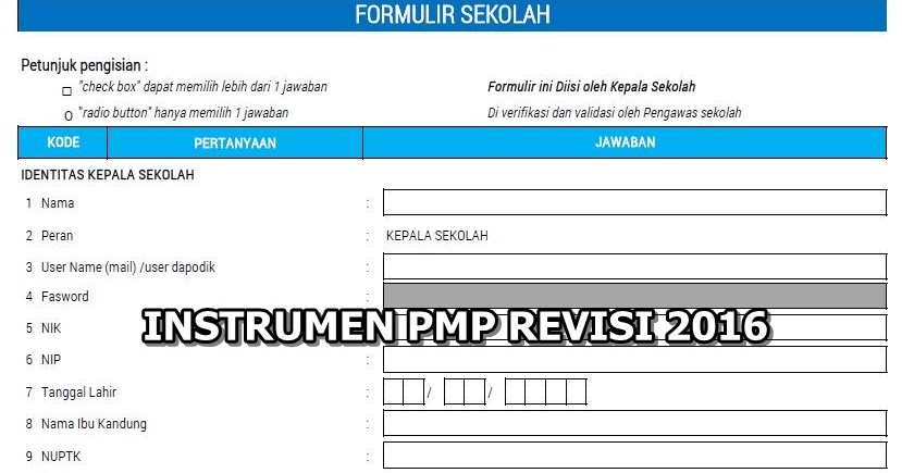 Instrument PMP Revisi 2016 - Guru Peduli