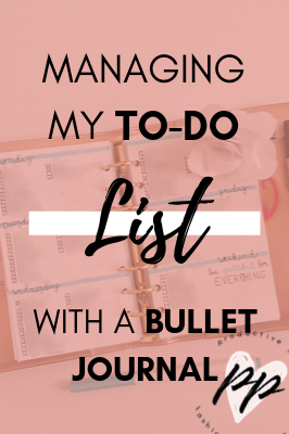 Managing my To-Do List With a Bullet Journal