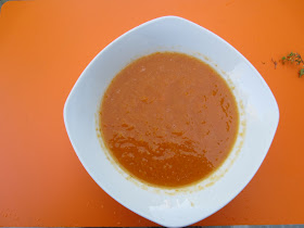 bowl of pureed carrot soup