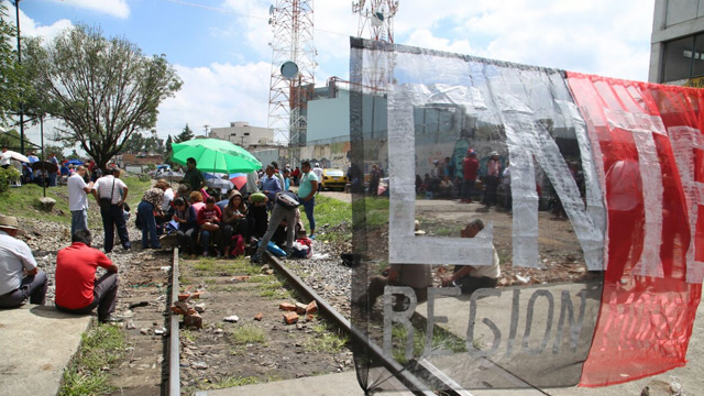 Bloqueos a ferrocarril en Michoacán cumple dos semanas