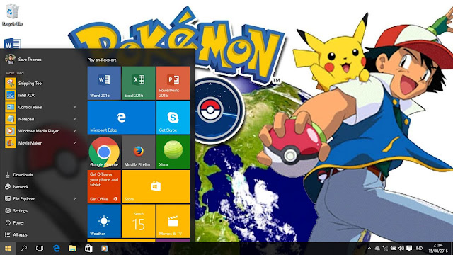 Pokemon Go Theme For Windows 7/8/8.1 and 10