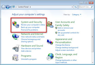 system security windows 7