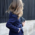 Navy belted coat