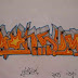 Draw my name in graffiti "KONSUM" - ALphabet Sketch