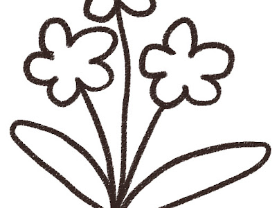 [最も選択された] 花　イラスト　白黒 156198-花 イラスト 白黒