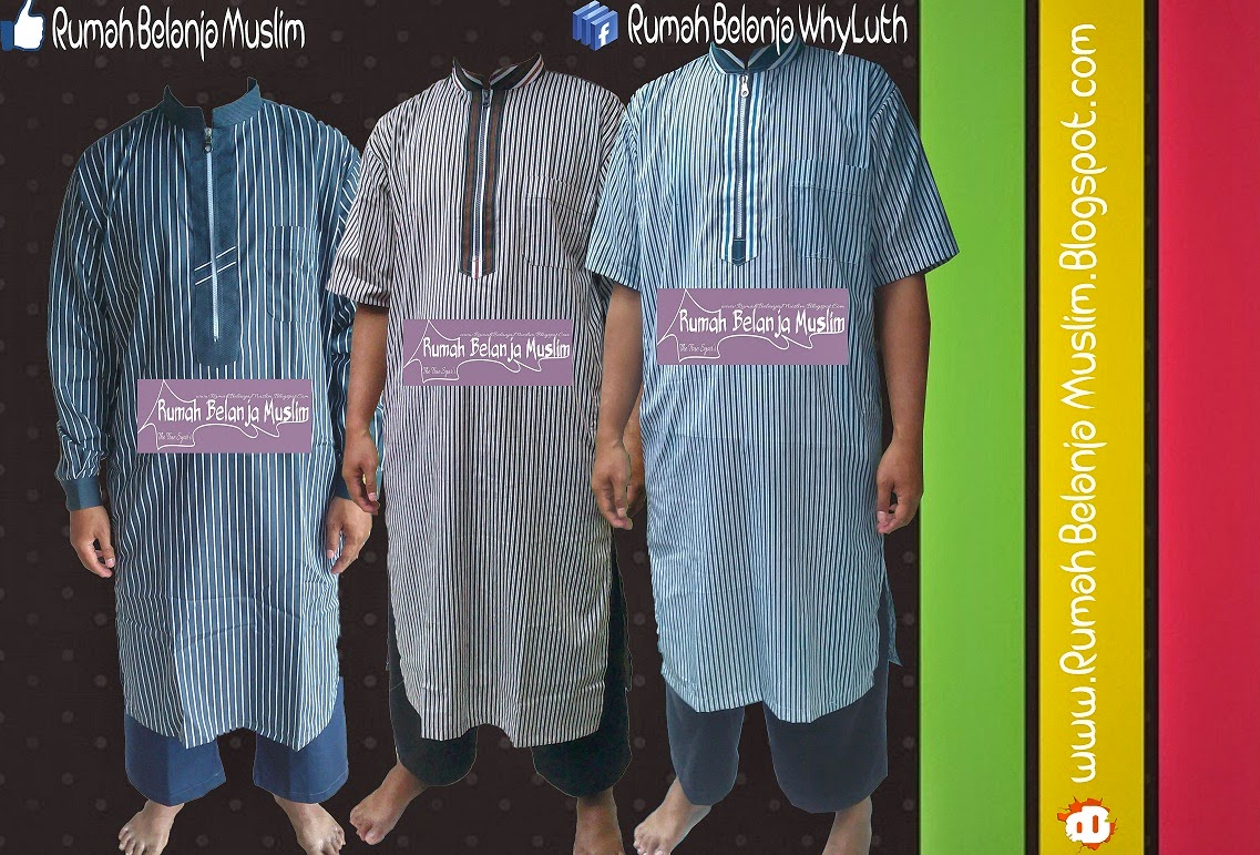 Baju Gamis Pria Model Salur