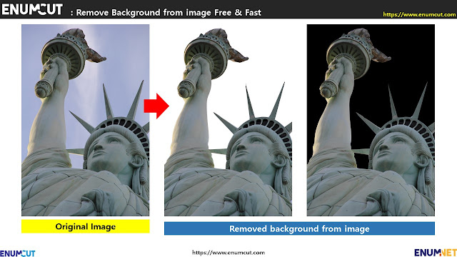 [ Enumcut ] The statue of liberty Photo - Remove Background From Image  (Example)