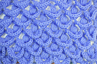 2 - Crochet IMAGEN Punto a relieve combinado con punto puff. MAJOVEL CROCHET