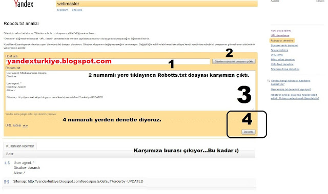 yandex webmaster ayarları, yandex, yandex webmaster, yandex site bildirimi, yandex site bildirmek, yandex site ayar, yandex robots.txt oluşturma, yandex robots txt, 