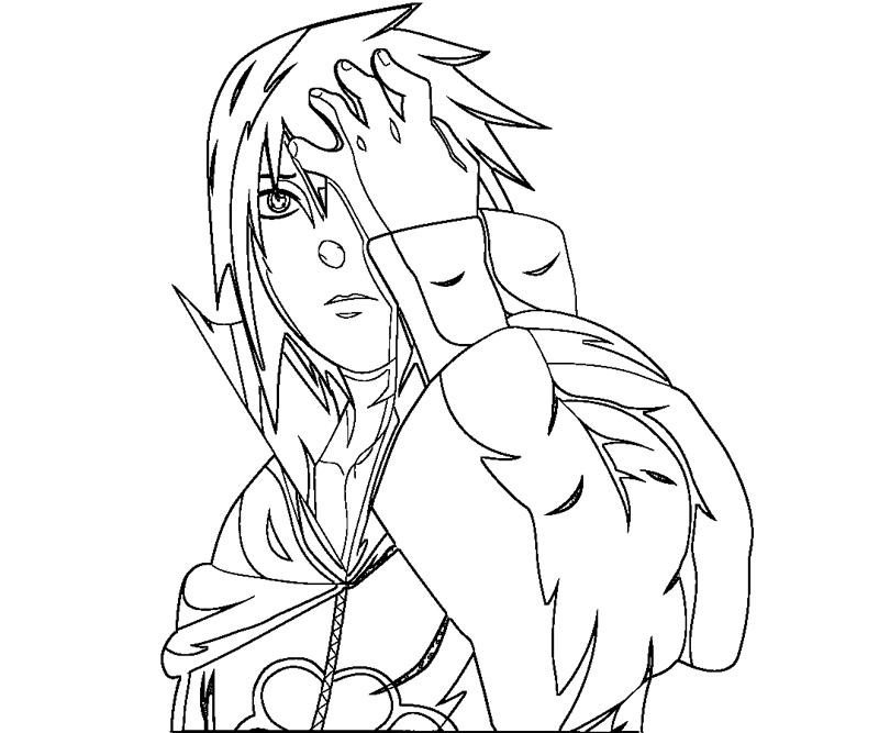 Printable Sasuke Uchiha 14 Coloring Page