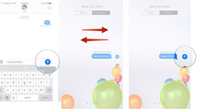 How to Send Confetti, Balloons and Screen Effects in iMessage on iOS 10